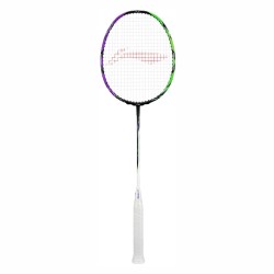 LI-NING Halbertec 9000 Badminton Racquet (3U, Green/Purple, Unstrung)