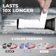 TOURNA Mega Tac Pickleball Overgrip (10 Pack, Black)