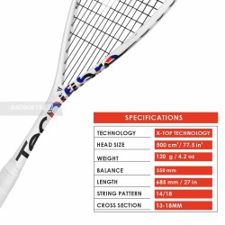 TECNIFIBRE Carboflex 120 X-Top V2 Squash Racquet