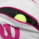 Wilson Advantage 6R Tennis Kit Bag (White/Pink)
