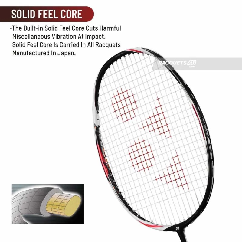 YONEX Duora Z Strike  Badminton Racquet (Black/White, Unstrung)