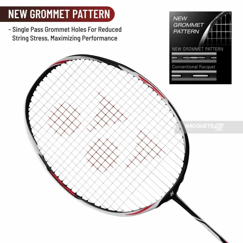 YONEX Duora Z Strike  Badminton Racquet (Black/White, Unstrung)