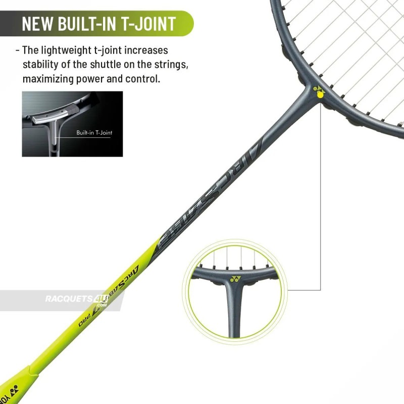 YONEX Arcsaber 7 Pro Badminton Racquet (Grey/Yellow, Unstrung)