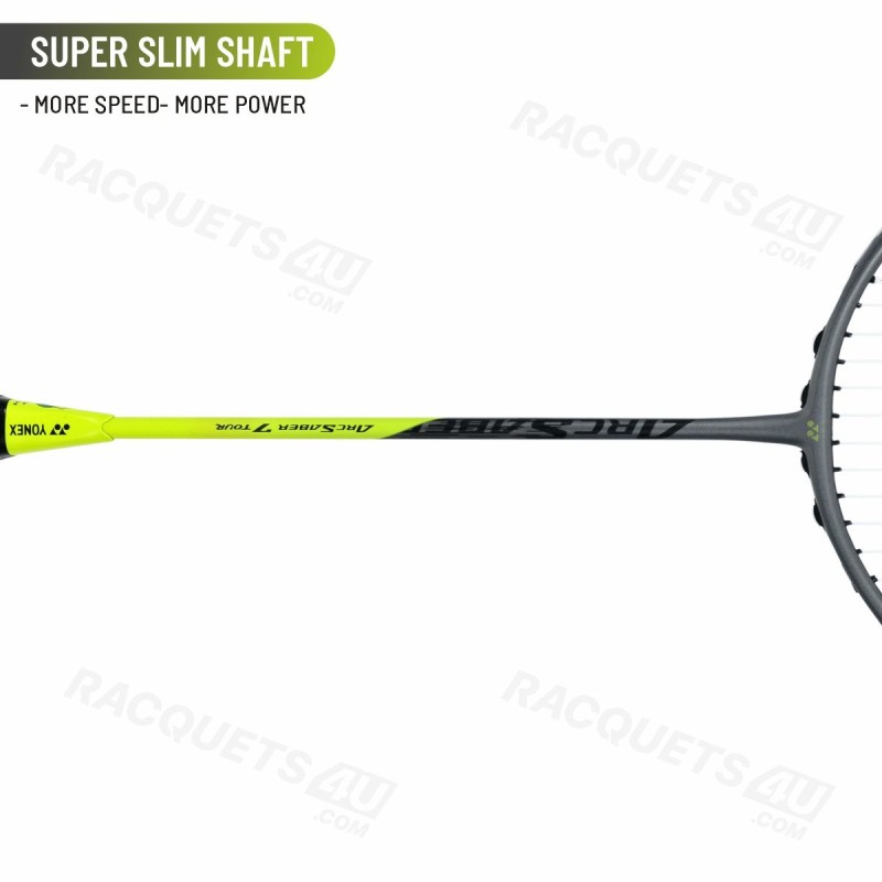 YONEX Arcsaber 7 Tour Badminton Racquet (Grey Yellow, Unstrung)