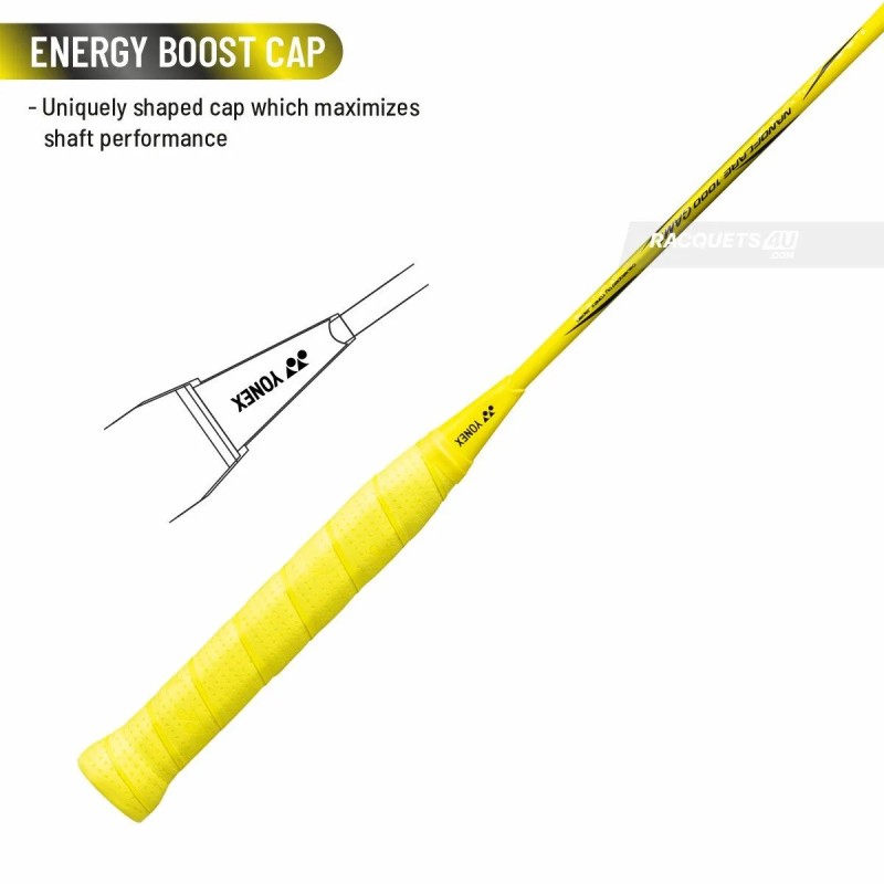 YONEX Nanoflare 1000 Game Badminton Racquet (Lightning Yellow, Strung)