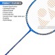 Yonex Nanoray 72 Light Badminton Racquet (Strung, Blue)