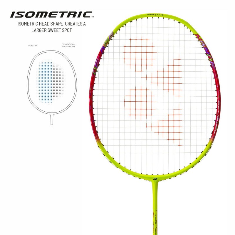 YONEX Nanoflare 002 Ability Badminton Racquet (Strung, Lime)