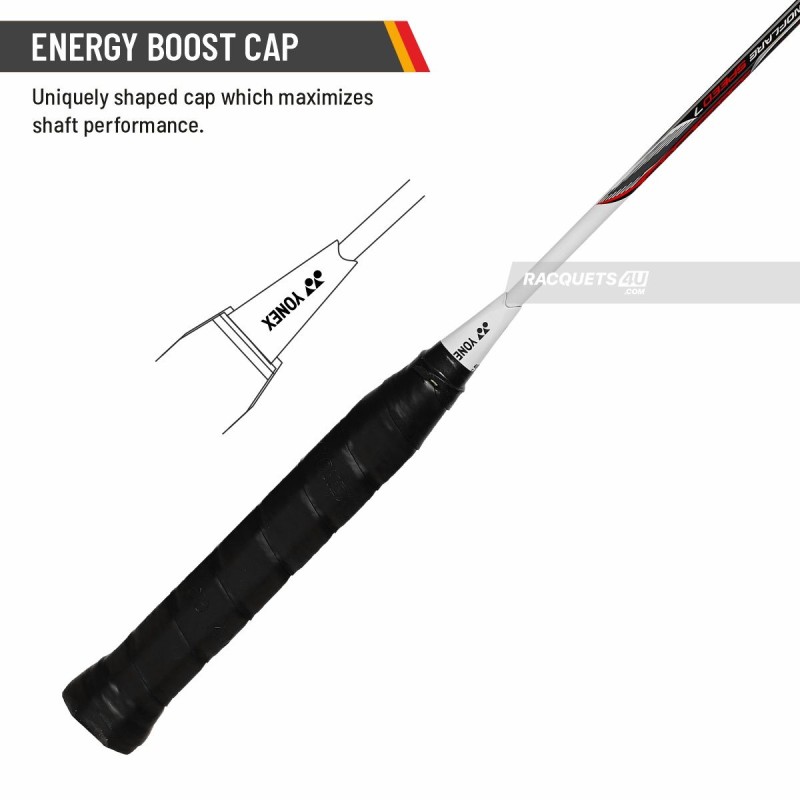 YONEX Nanoflare Speed 7 Badminton Racquet (Strung, Black/White)
