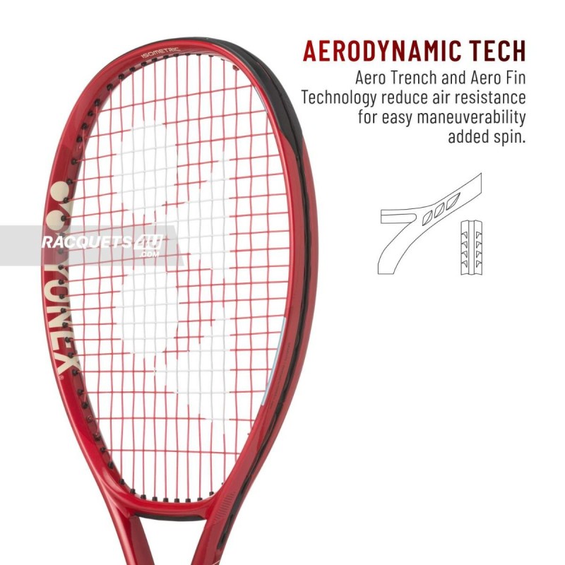YONEX Vcore Ace Tennis Racquet (Ruby Red, Strung)
