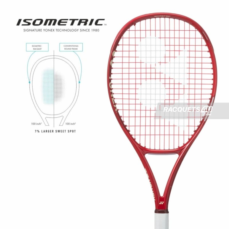 YONEX Vcore Alpha SL Tennis Racquet (Ruby Red, Strung)