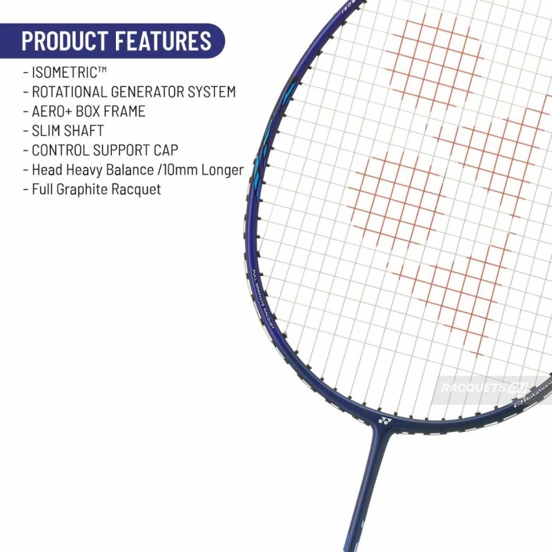 YONEX Astrox 01 Clear Badminton Racquet (Strung, Black/Blue)