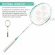 YONEX Astrox 01 Feel Badminton Racquet (Strung, White/Mint)