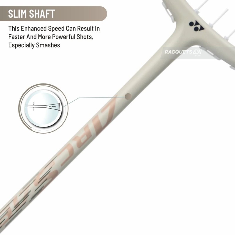 YONEX Arcsaber 7 Play Badminton Racquet (Light Beige, Strung)