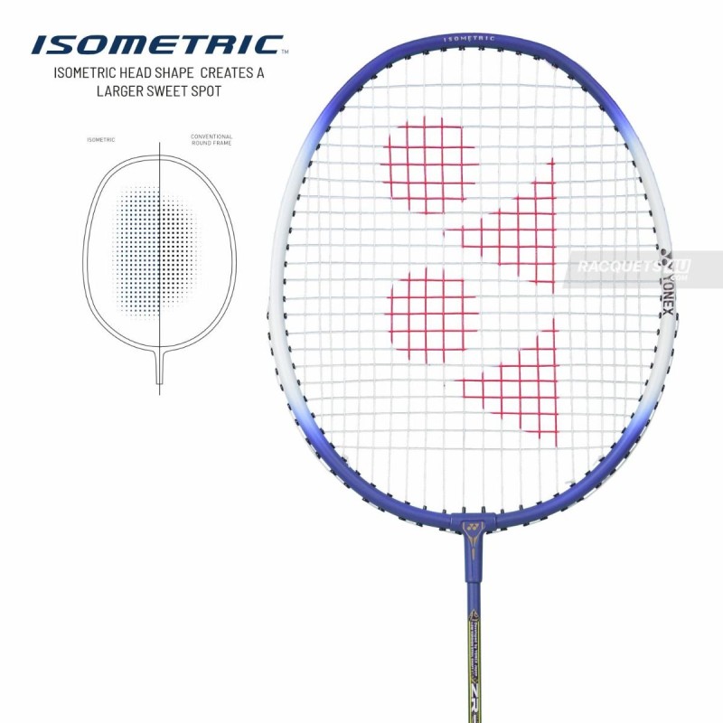 YONEX ZR 100 Light Badminton Racquet (Strung, White Blue)