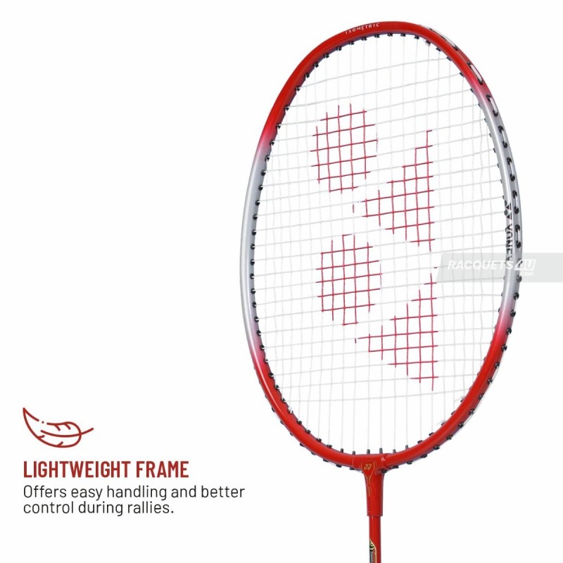 YONEX ZR 100 Light Badminton Racquet (Strung, Light Red)