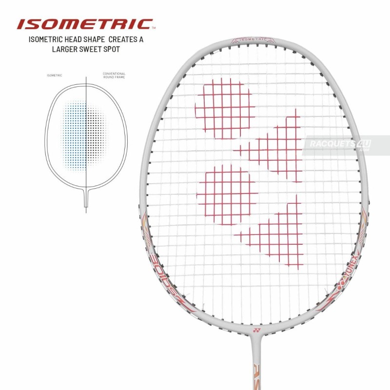 YONEX Astrox Lite 37i Badminton Racquet (Strung, Off White)