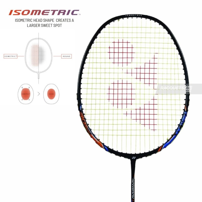 Yonex Nanoray Light 18i Badminton Racquet (Strung, Black)