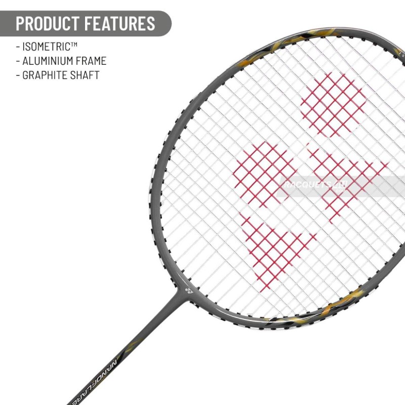 YONEX Nanoflare 8000i Badminton Racquet (Strung, Grey/Gold)