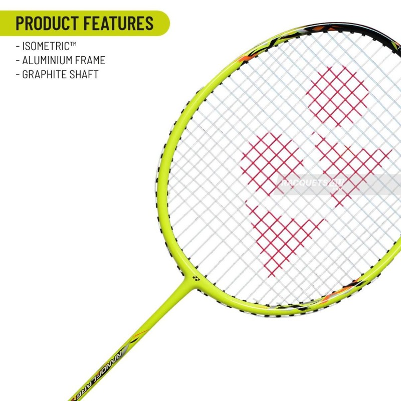 YONEX Nanoflare 9000i Badminton Racquet (Strung, Safety Yellow)