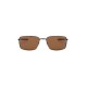 OAKLEY Men Polarized Brown Lens Rectangle Sunglasses - 0OO407540751460