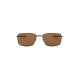 OAKLEY Men Polarized Brown Lens Rectangle Sunglasses - 0OO407540751460