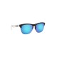 OAKLEY Men UV Protected Blue Lens Round Sunglasses - 0OO9374I93740163