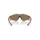 Oakley Unisex UV Protected Gold Lens Rectangle Sunglasses - 0OO9512D95120339