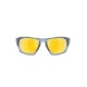 Oakley Gold Polarized Rectangular Sunglasses for Men