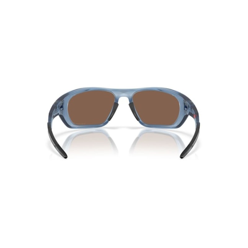 Oakley Gold Polarized Rectangular Sunglasses for Men