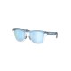 Oakley Blue Polarized Round Unisex Sunglasses