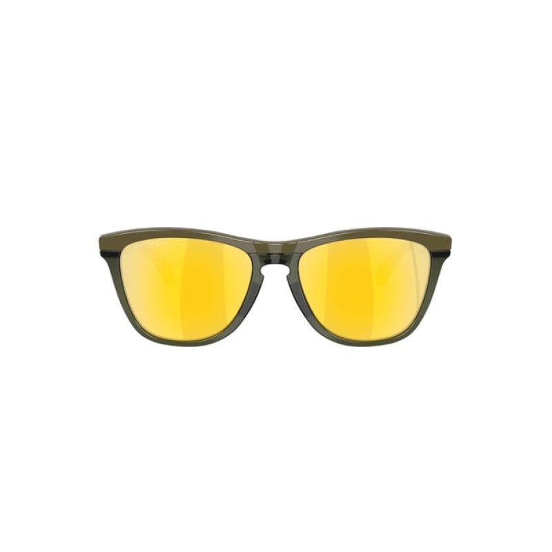 Oakley Gold Polarized Round Unisex Sunglasses