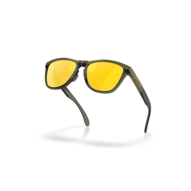 Oakley Gold Polarized Round Unisex Sunglasses