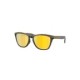 Oakley Gold Polarized Round Unisex Sunglasses