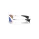 Oakley Blue Mirrored Rectangular Unisex Sunglasses