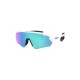 Oakley Blue Mirrored Rectangular Unisex Sunglasses