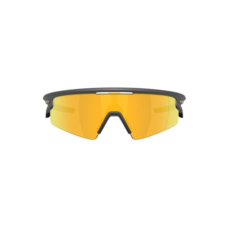 Oakley Gold Polarized Rectangular Unisex Sunglasses