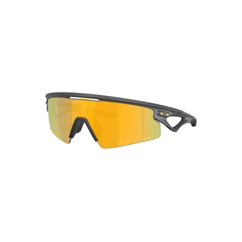 Oakley Gold Polarized Rectangular Unisex Sunglasses