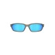 Oakley Blue Mirrored Rectangular Unisex Sunglasses