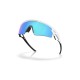 Oakley Blue Mirrored Rectangular Unisex Sunglasses